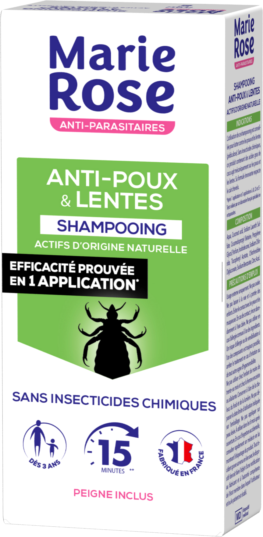 Shampooing anti-poux & lentes aux actifs d’origine naturelle